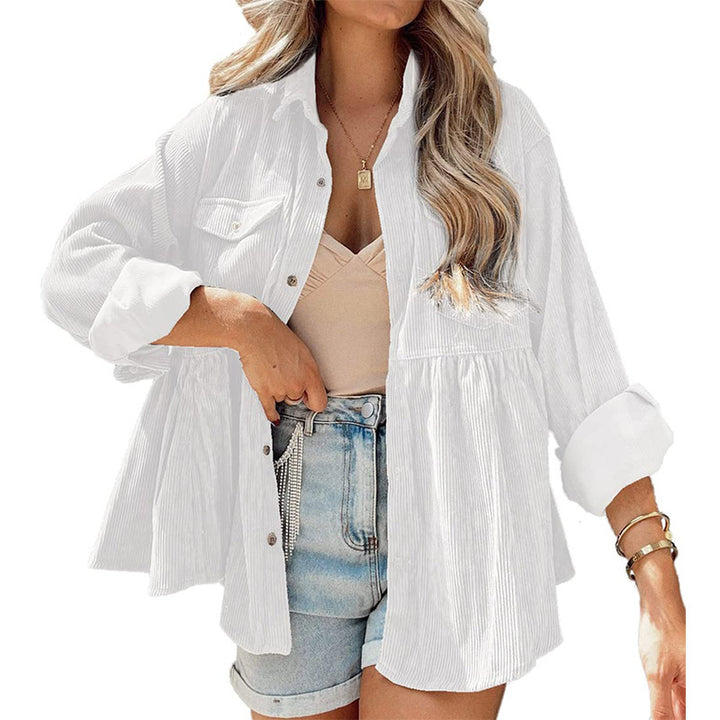 Drune | Come Around Corduroy Babydoll Jacke ( Aus Polyester)