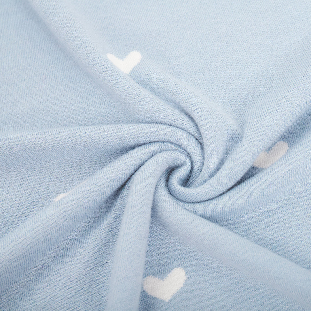 Damen Lässiger Pullover mit Herz-Muster Drune
