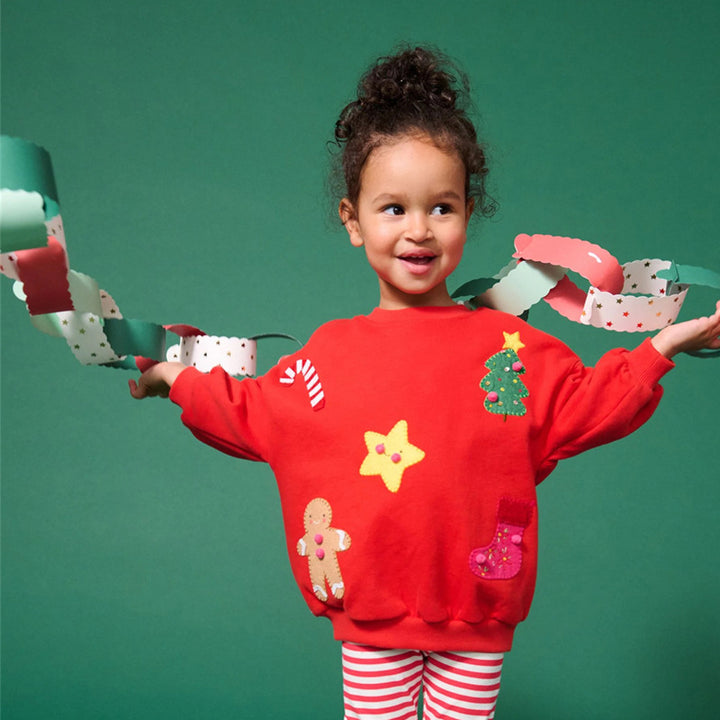 Kinder Sweatshirt mit festlichem Weihnachtsdesign Drune