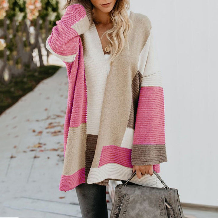 Damen modische Cardigan mit weichem Strick und geräumigen Ärmeln Drune