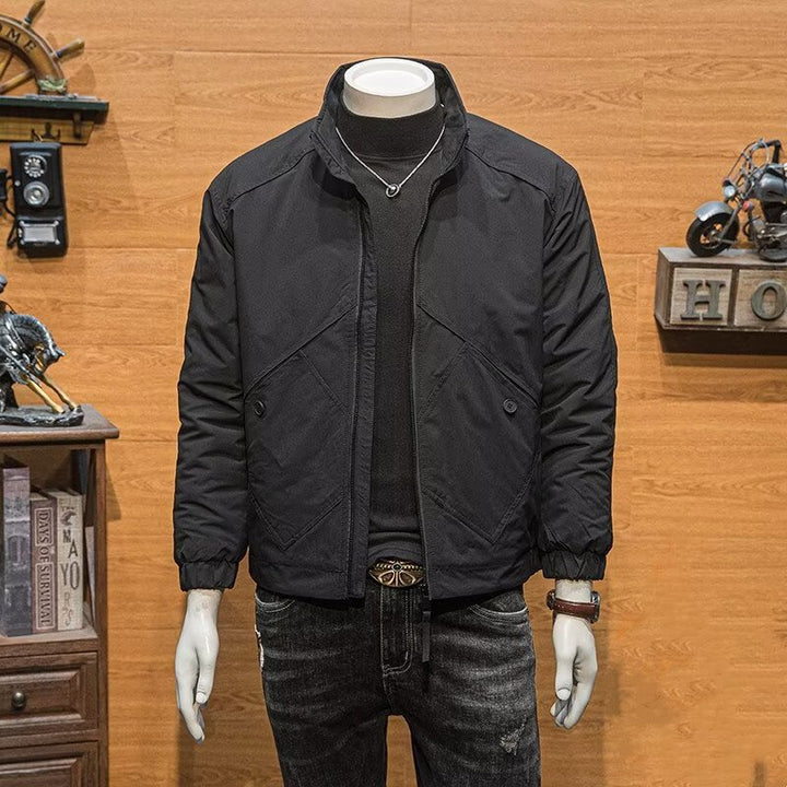 Herren Kurze Steppjacke mit hohem Kragen Drune