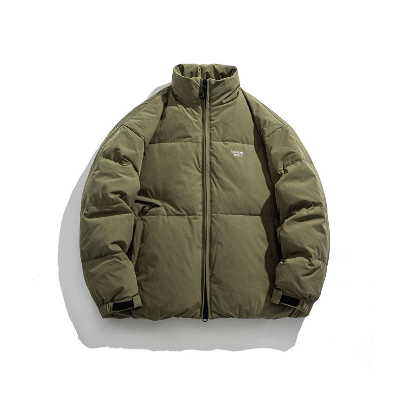 Herren Wattierte Kurz‑Thermojacke mit hohem Stehkragen und verstellbaren Klettbündchen Drune