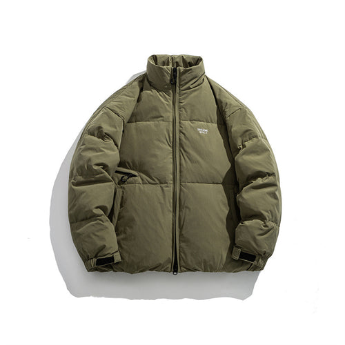 Herren Wattierte Kurz‑Thermojacke mit hohem Stehkragen und verstellbaren Klettbündchen Drune