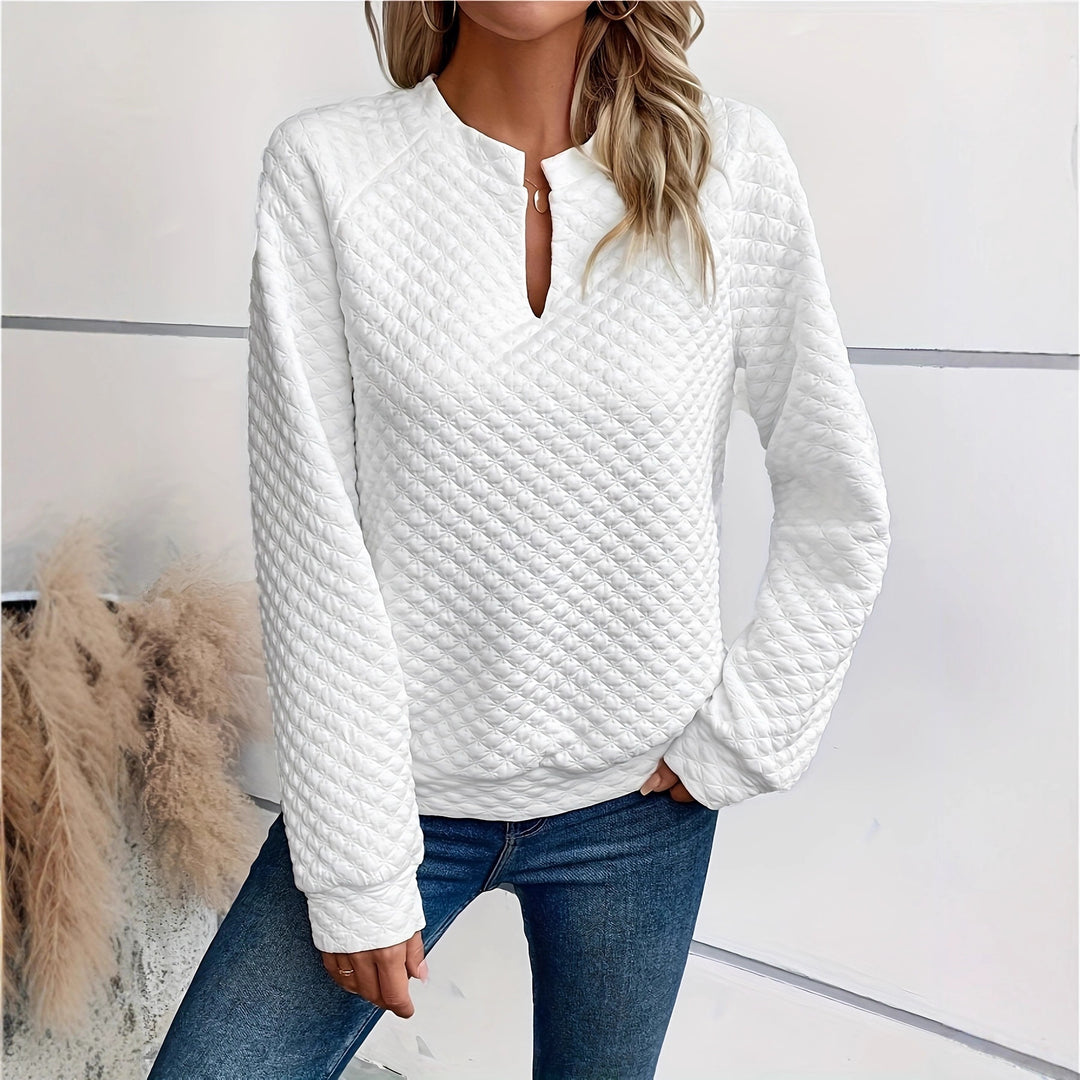 Damen Modischer Stehkragen Pullover Drune