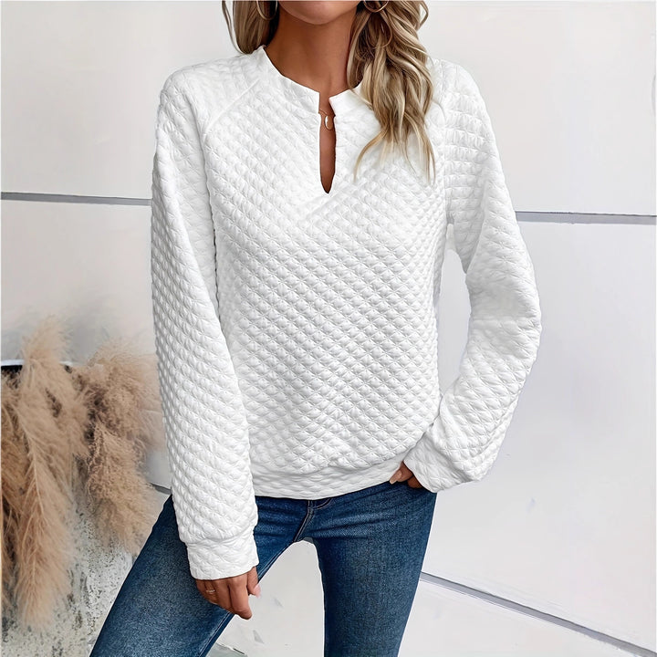 Damen Modischer Stehkragen Pullover Drune