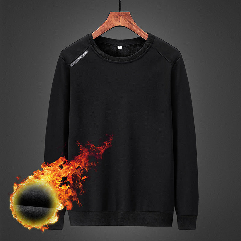 Herren Thermo‑Fleece Rundhals‑Sweatshirt mit Raglanärmeln Drune