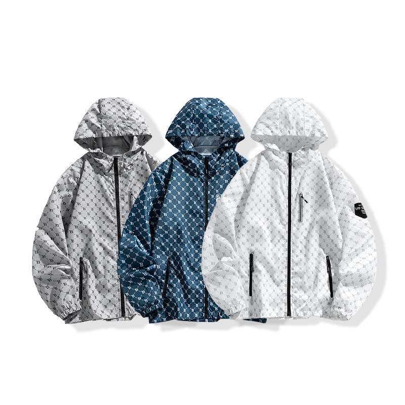 Herren Sportliche Windbreaker-Jacke Drune