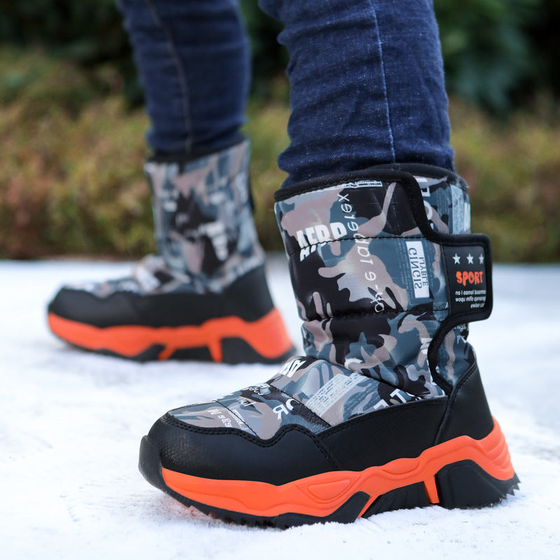 Damen Sportliche Winterstiefel mit rutschfester Sohle und isolierendem Futter Drune
