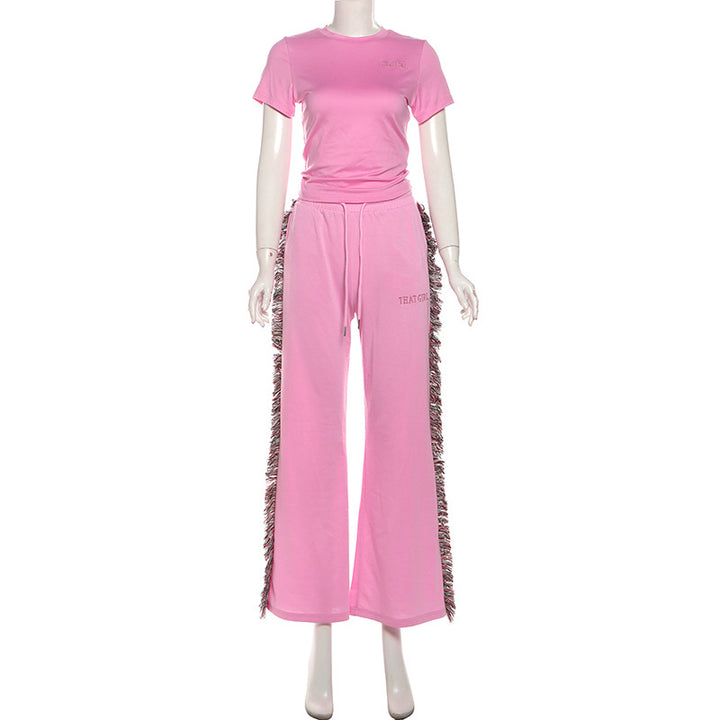 Damen Freizeitanzug mit fransigen Details Drune