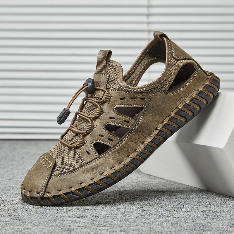 Herren Atmungsaktive Outdoor-Schnellschnürsandalen Drune