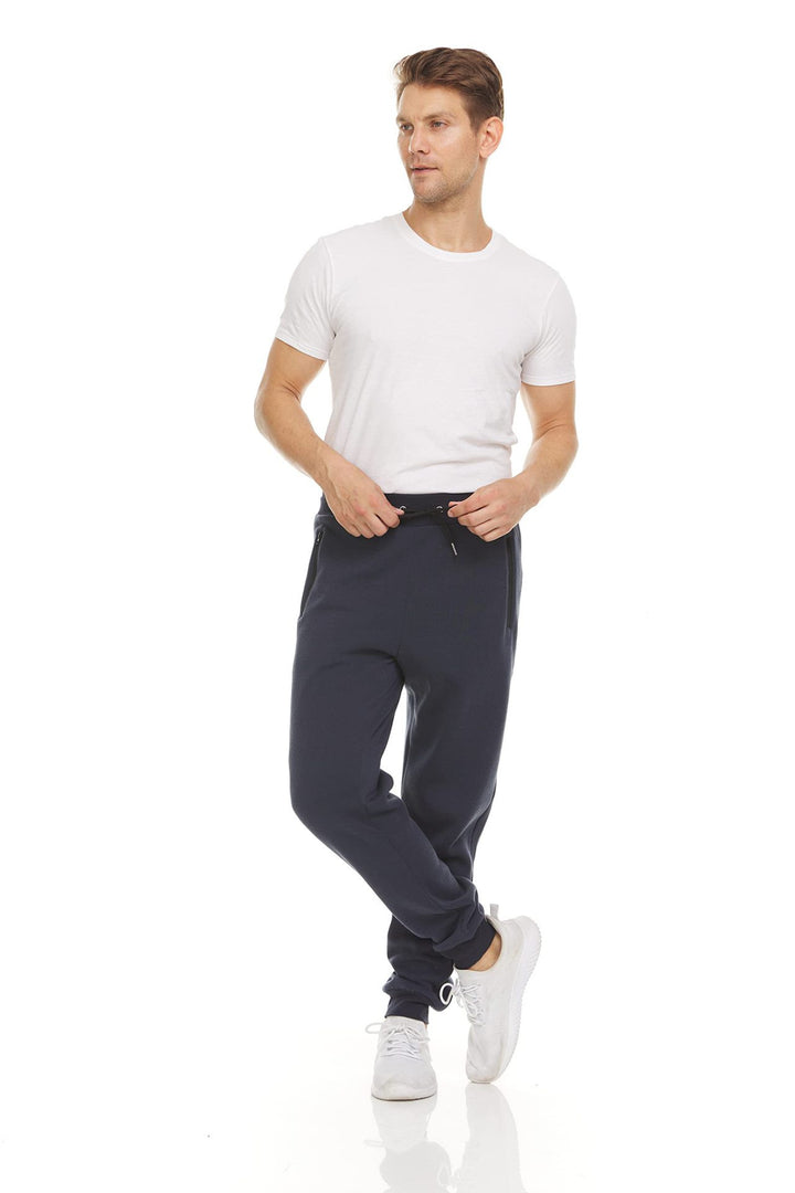 Herren bequeme Sport-Jogginghose mit seitlichen Reißverschlusstaschen Drune
