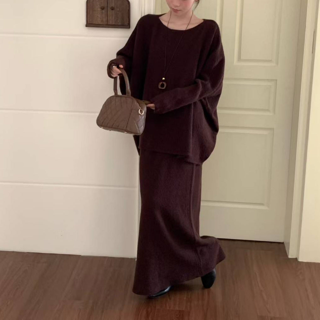 Damen Eleganter Oversized Strickpullover aus weichem Material Drune