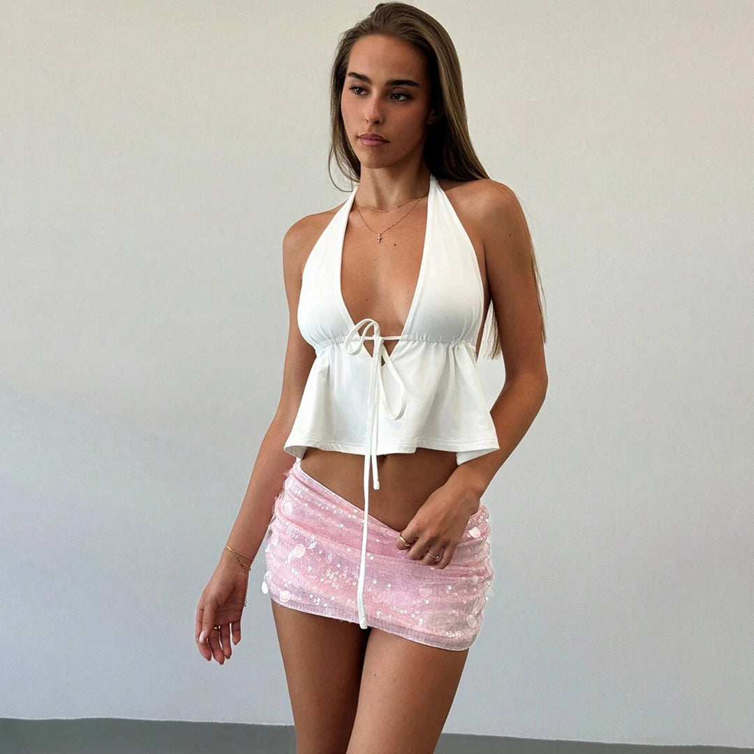 Damen trendy und fließendes Bikini-Oberteil Drune