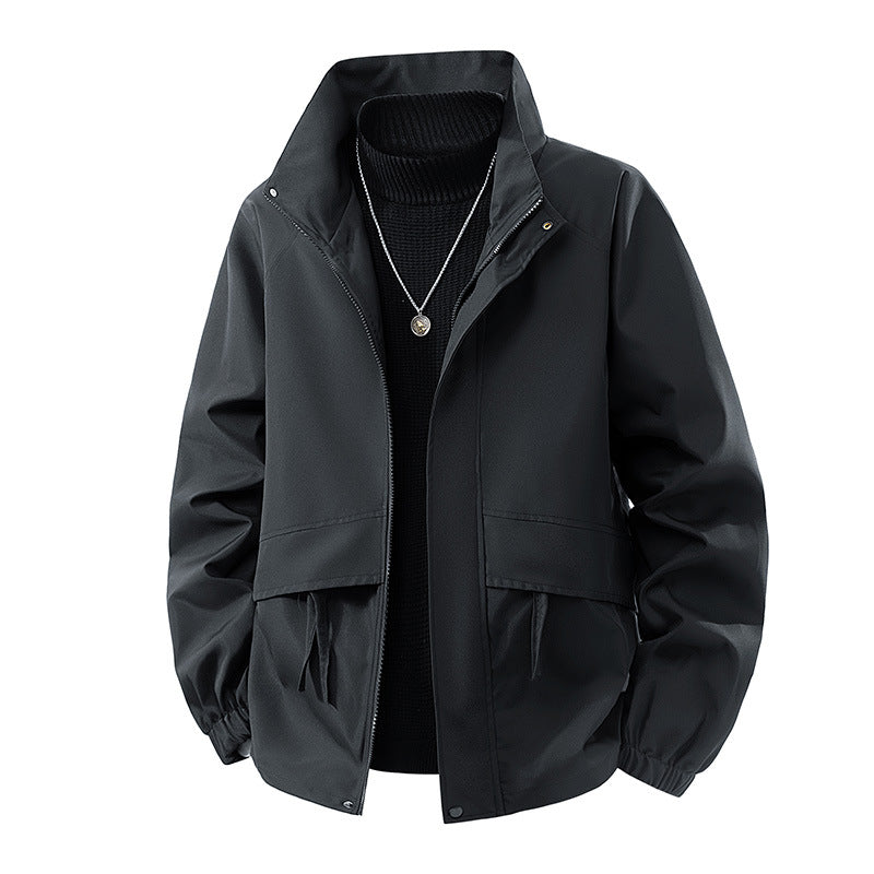 Damen Leichte Oversize‑Übergangsjacke ohne Kapuze mit Kordelzug, Pattentaschen & elastischen Bündchen Drune