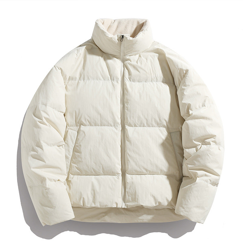 Unisex Kurz geschnittene Thermo-Steppjacke mit hohem Kragen und winddichter Hülle Drune