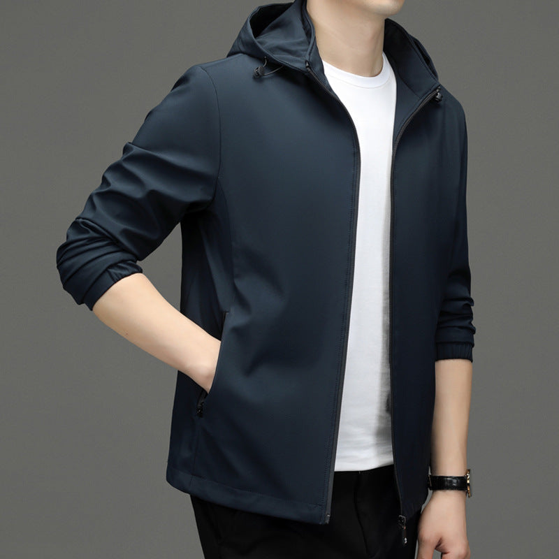 Herren leichte Sportjacke mit atmungsaktiver Membran und praktischen Taschen Drune