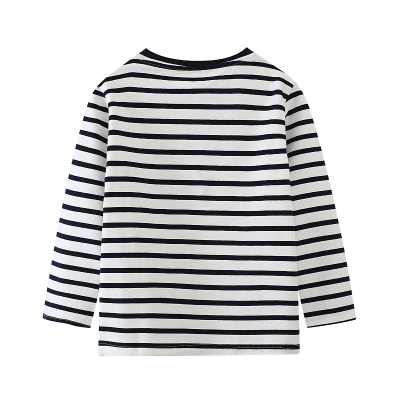 Jungen Langarmshirt mit Baumwollstoff und niedlichem Meerschweinchen-Motiv Drune