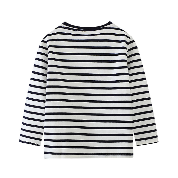 Jungen Langarmshirt mit Baumwollstoff und niedlichem Meerschweinchen-Motiv Drune