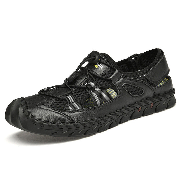 Herren Wasserdichte und atmungsaktive Outdoor-Sandalen mit flexiblem Kordelzug Drune