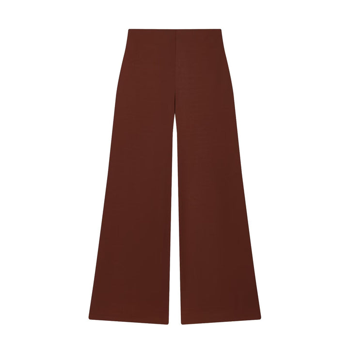 Damen Zweiteiliges Loungewear-Set mit gedrehtem Saumdetail und weiter Highwaist-Hose Drune