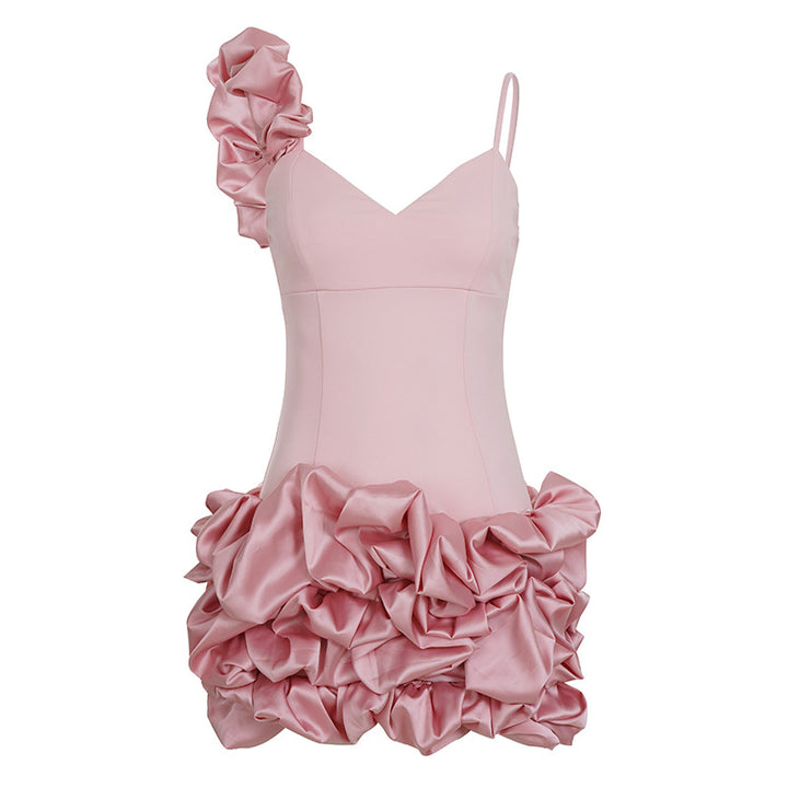 Damen Sommerliches Strandkleid mit raffinierten Rüschendetails Drune
