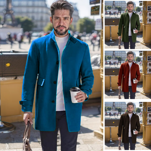 Herren modischer Freizeitmantel mit praktischen Taschen und elegantem Schnitt Drune