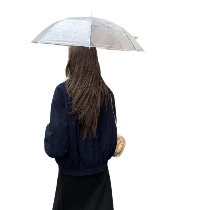 Damen Übergangsjacke mit Kunstfellkragen Drune