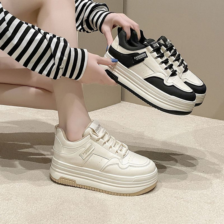 Damen Sneakers mit modernem Plateau-Design und atmungsaktiver Innenstruktur Drune