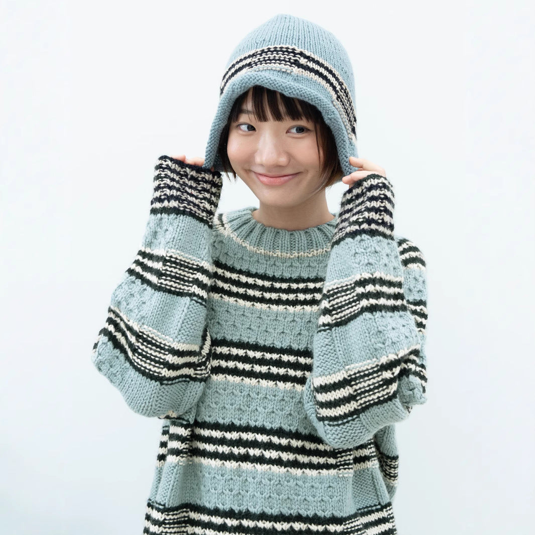 Damen gestrickter Pullover Drune
