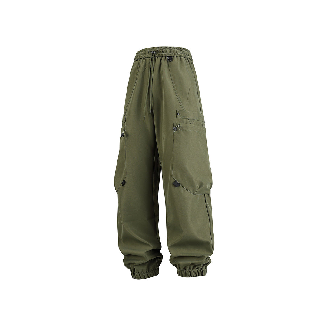 Herren Technische Cargo-Jogginghose mit elastischem Tunnelzugbund und multifunktionalen Klapptaschen Drune