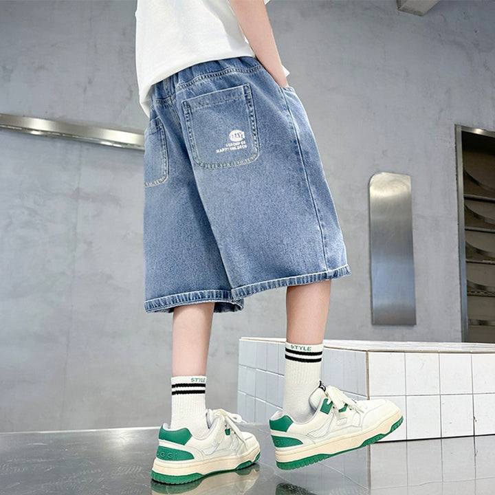 Unisex lässige Jeansshorts mit breitem Schnitt Drune