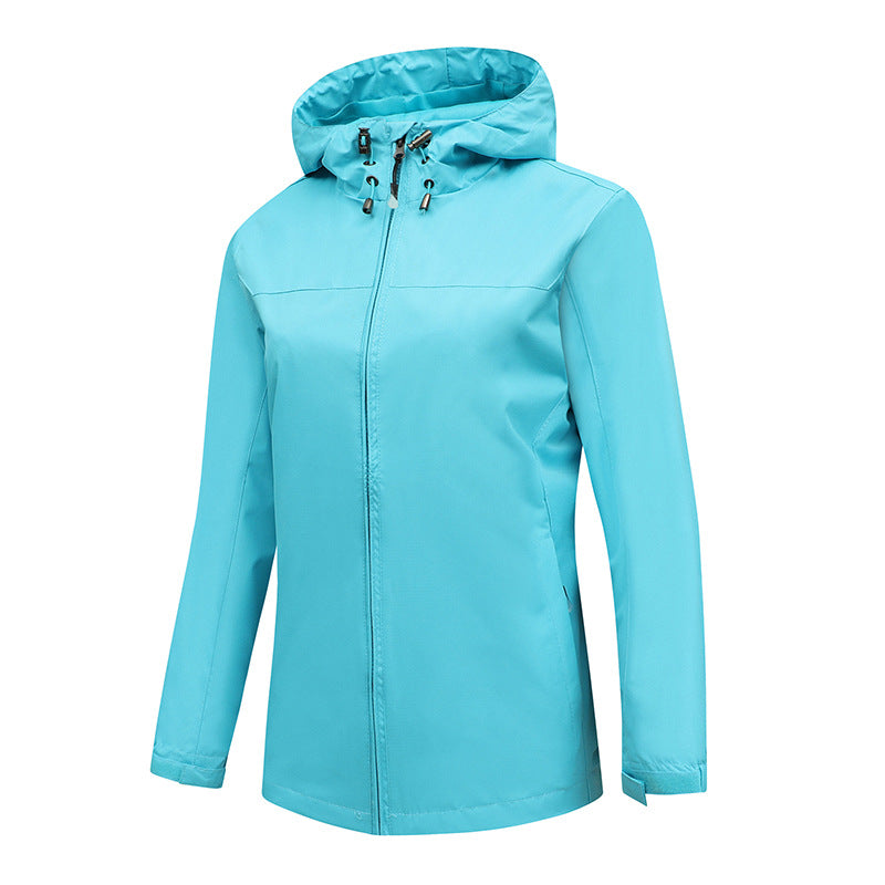 Herren ultraleichte packbare Regenjacke mit verstellbarer Kapuze und elastischen Manschetten Drune