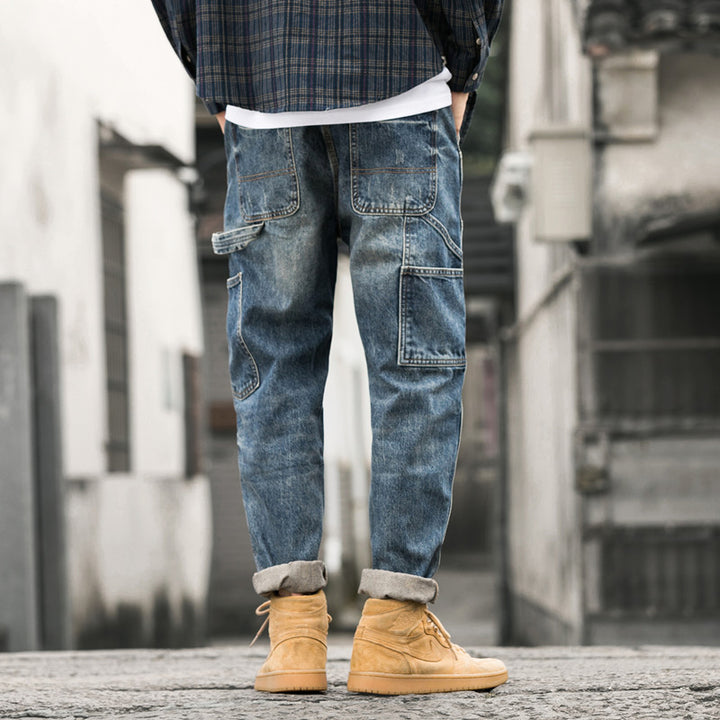 Herren Lässige Baggy Jeans Drune