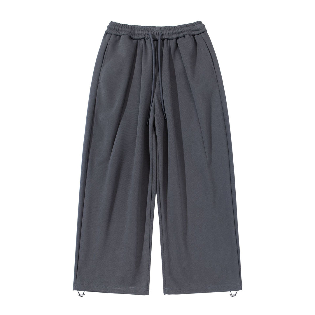 Unisex Weite Cropped Jogginghose mit Tunnelzugbund, Eingrifftaschen und verstellbarem Saum Drune