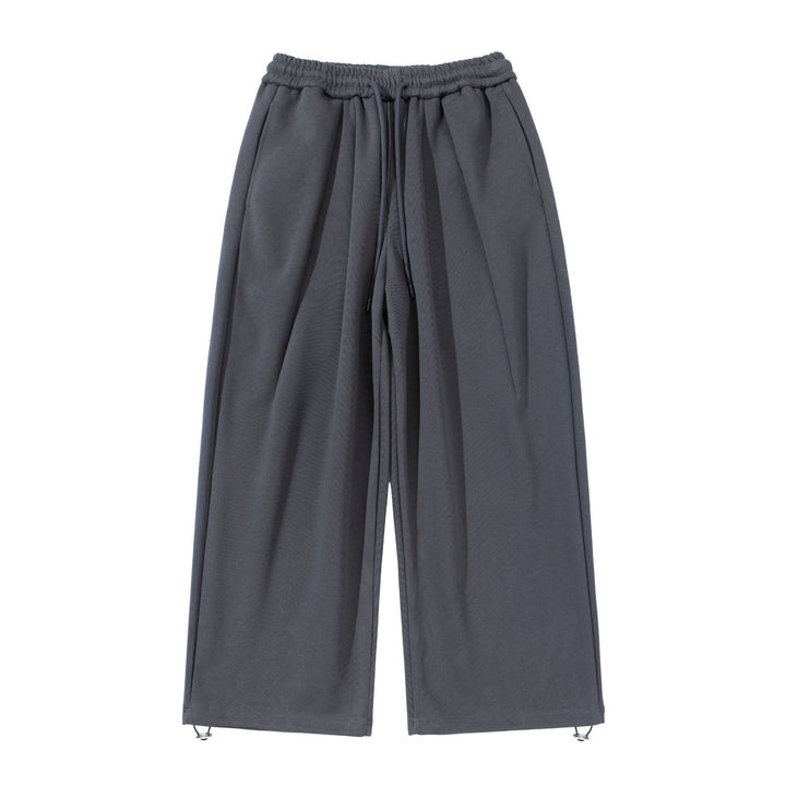 Unisex Weite Cropped Jogginghose mit Tunnelzugbund, Eingrifftaschen und verstellbarem Saum Drune