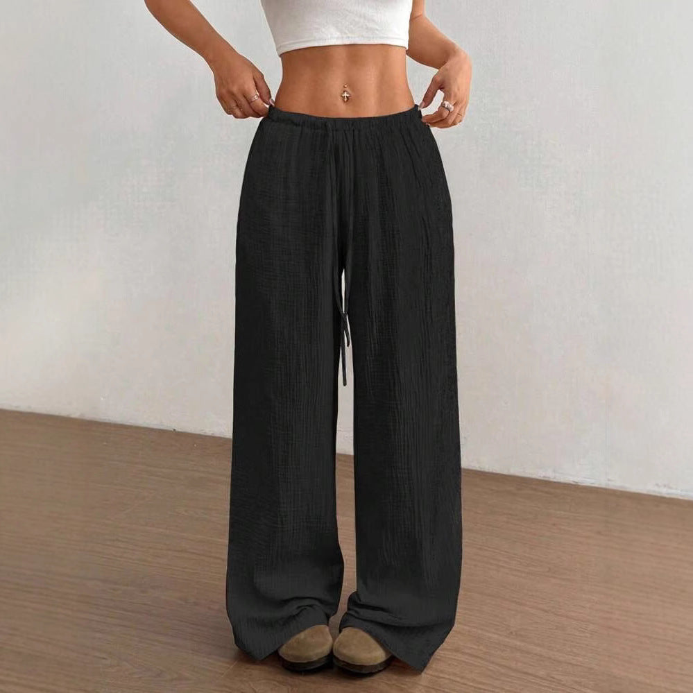 Damen Lockere Palazzo-Hose Drune