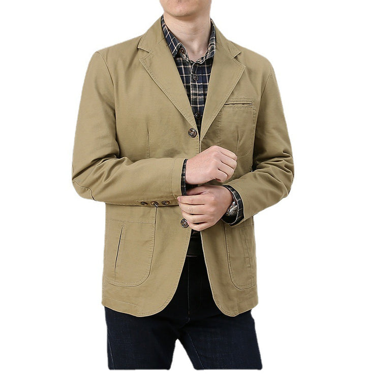 Herren Modische Freizeitjacke mit Taschen Drune