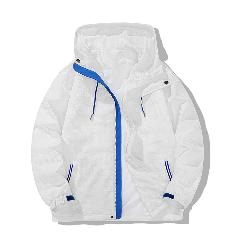 Herren leichte Windjacke mit praktischen Reißverschlusstaschen Drune