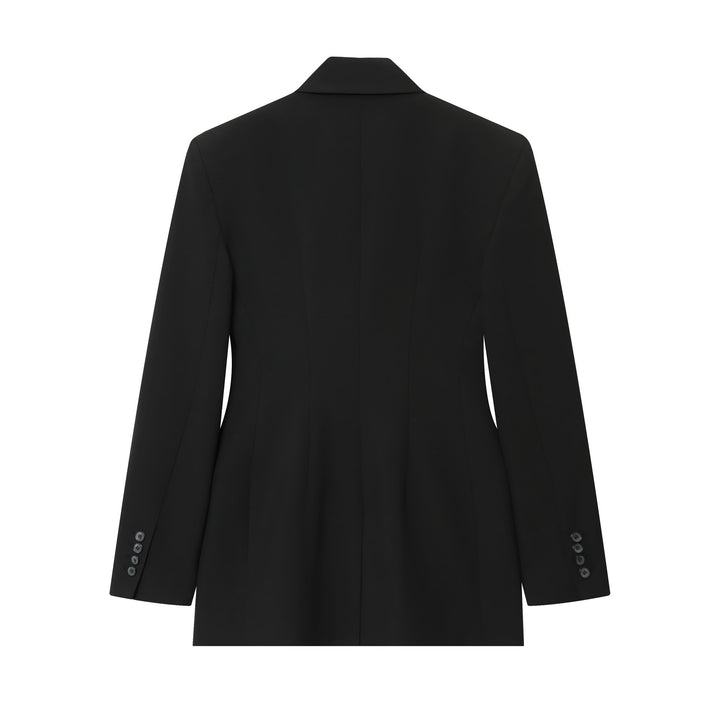 Damen 10+ hochtaillierte Wide‑Leg Anzughose mit Bügelfalte und verdeckter Verschluss Drune