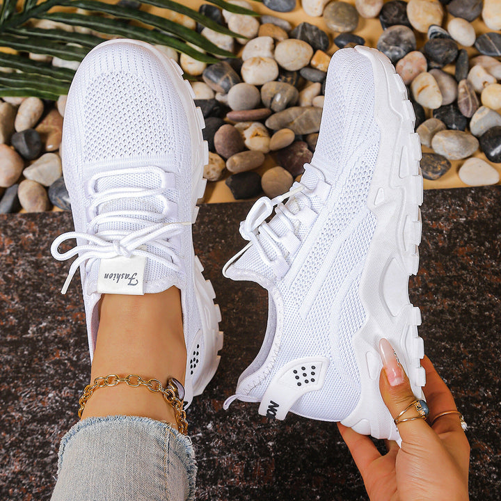 Damen Sportliche Mesh Sneakers mit dämpfender Sohle und atmungsaktiver Konstruktion Drune