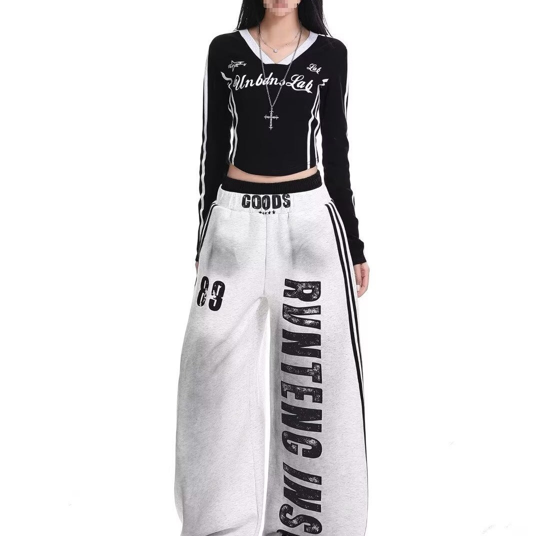 Damen Weite Baggy-Jogginghose Drune
