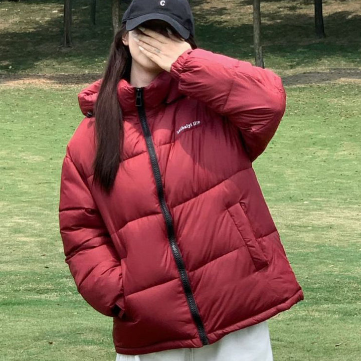Damen Thermoisolierte Pufferjacke mit verstellbarer Kapuze und seitlichen Taschen Drune