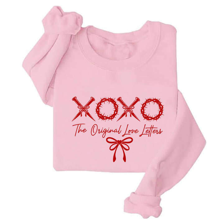 Damen lässiger Sweater mit einzigartigem Schriftzug und weichem Material Drune
