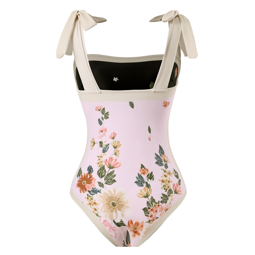 Damen Eleganter Schwimmanzug mit floralem Design Drune