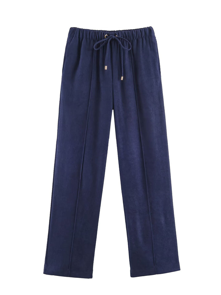 Damen Kurzblouson im Velours‑Look mit spitzem Hemdkragen und Gummizugsaum Drune