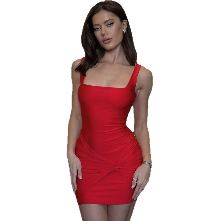 Damen Minikleid mit verführerischen Rüschendetails und figurbetontem Schnitt Drune