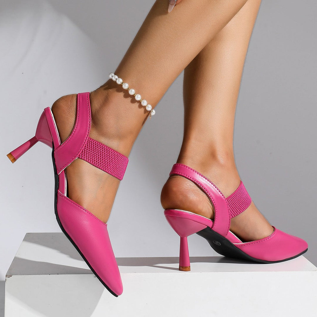 Damen Slingback Pumps mit elastischem Einsatz und elegantem Stiletto Absatz Drune