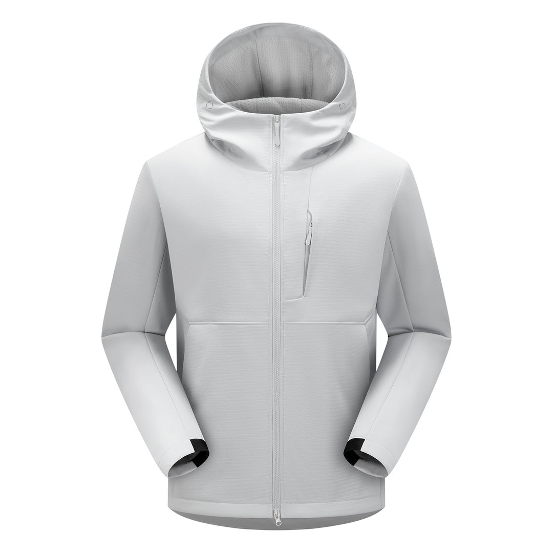 Herren Softshell-Funktionsjacke mit Wattierung, Kapuze & Zwei-Wege-Reißverschluss Drune