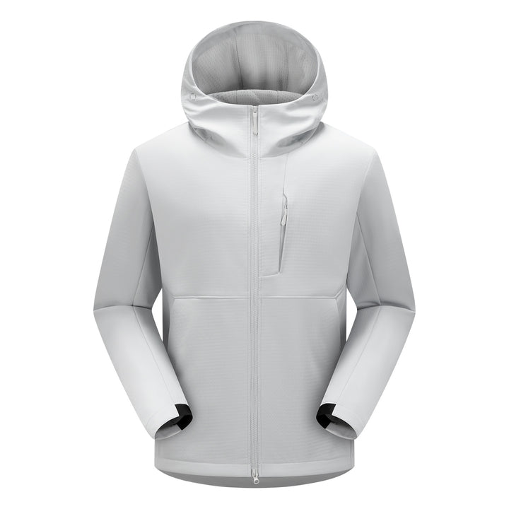 Herren Softshell-Funktionsjacke mit Wattierung, Kapuze & Zwei-Wege-Reißverschluss Drune