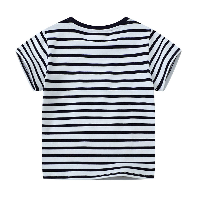 Kinder T-Shirt mit lebendigen Tierapplikationen Drune